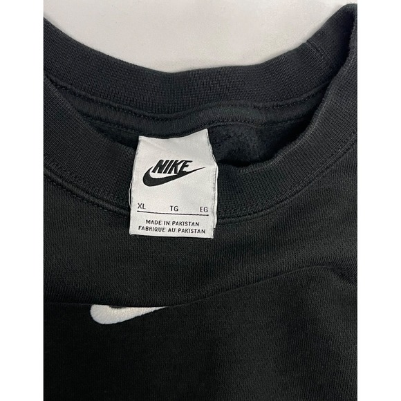 NIKE Sportswear NSW Essential Collection Women Black Crew fleece Oversized XL - Picture 7 of 9